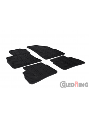 Original Gledring Passform Fußmatten Gummimatten 4 Tlg.+Fixing - Opel Combo D 11->09.2018 (5 Türig)